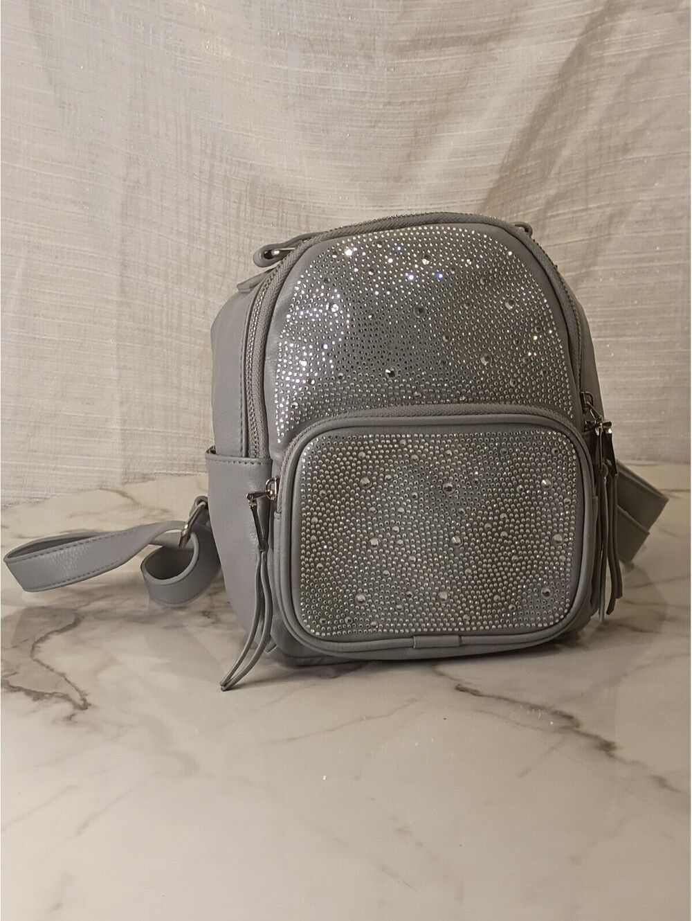 Madden NYC Micro Crystal Dome backpack Grey